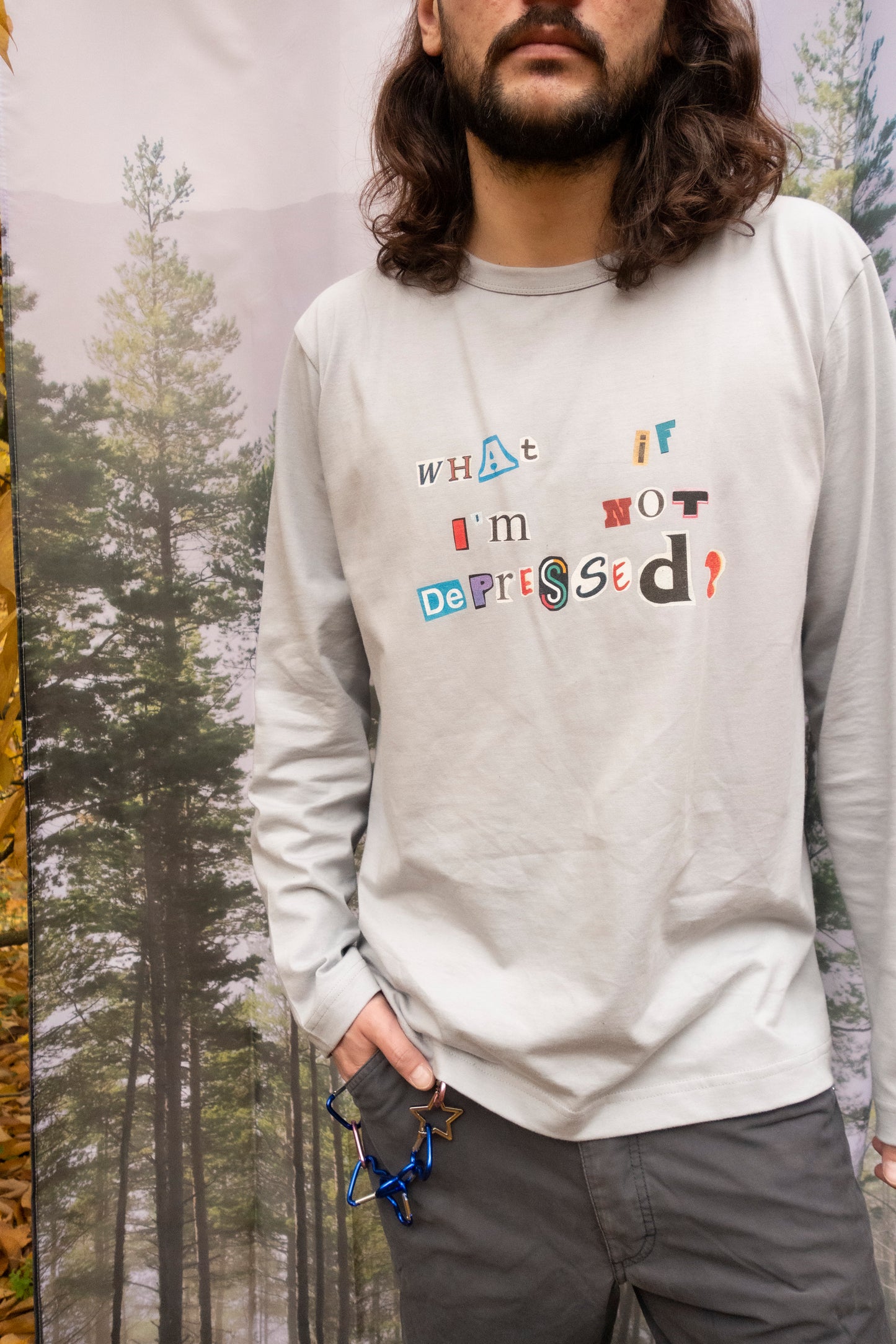 I hate Music x Scorpyoga 'not depressed' longsleeve