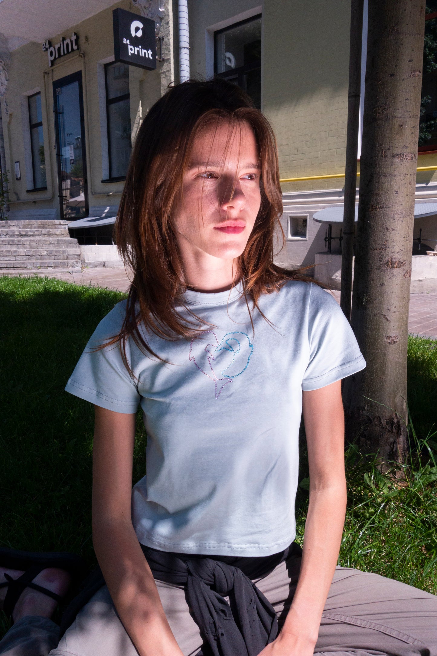 'Dolphin love' baby tee