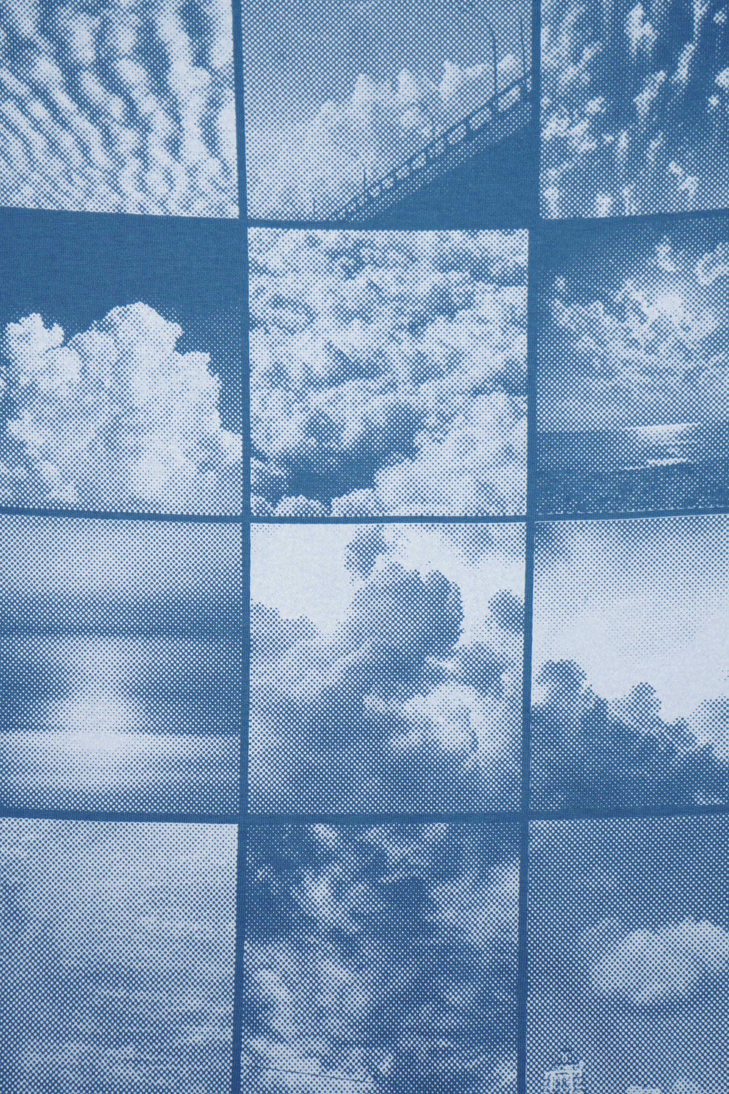 'Cloud watching club' t-shirt in blue