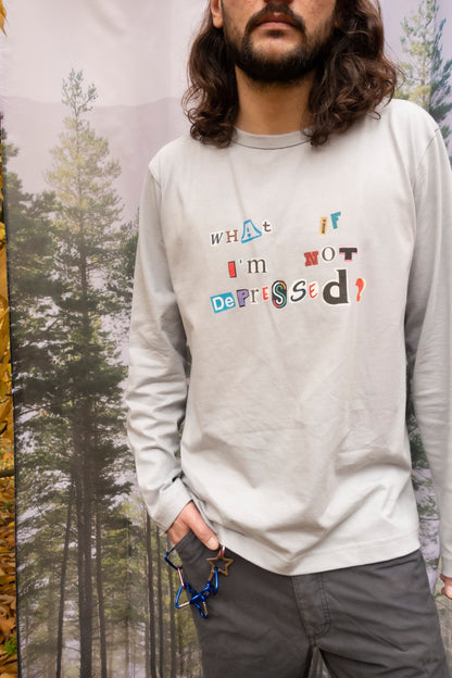 I hate Music x Scorpyoga 'not depressed' longsleeve