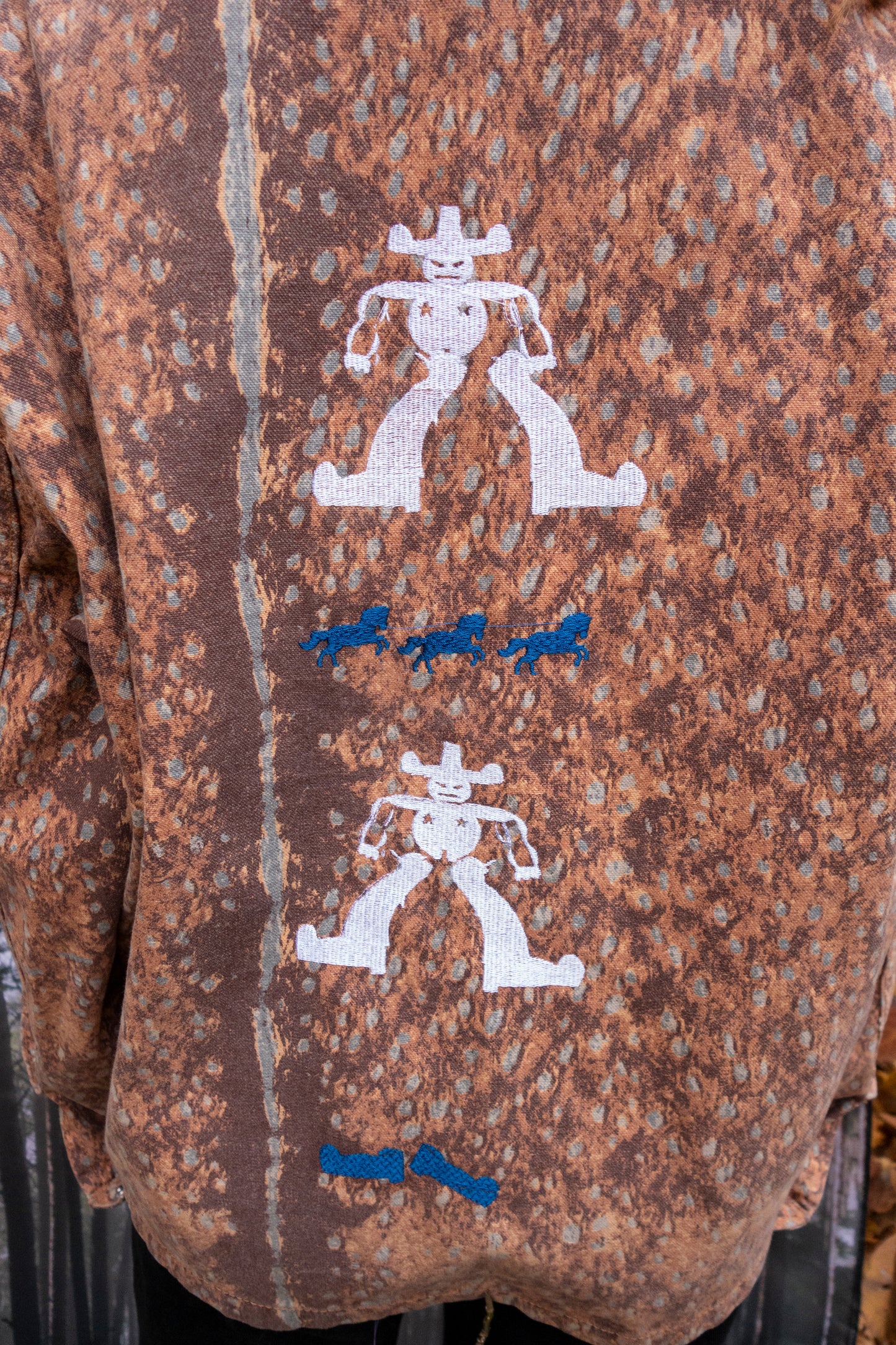 Star cowboy upcycled jacket