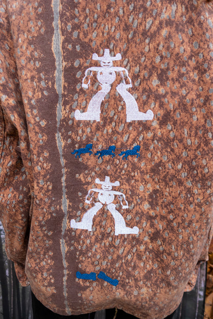 Star cowboy upcycled jacket