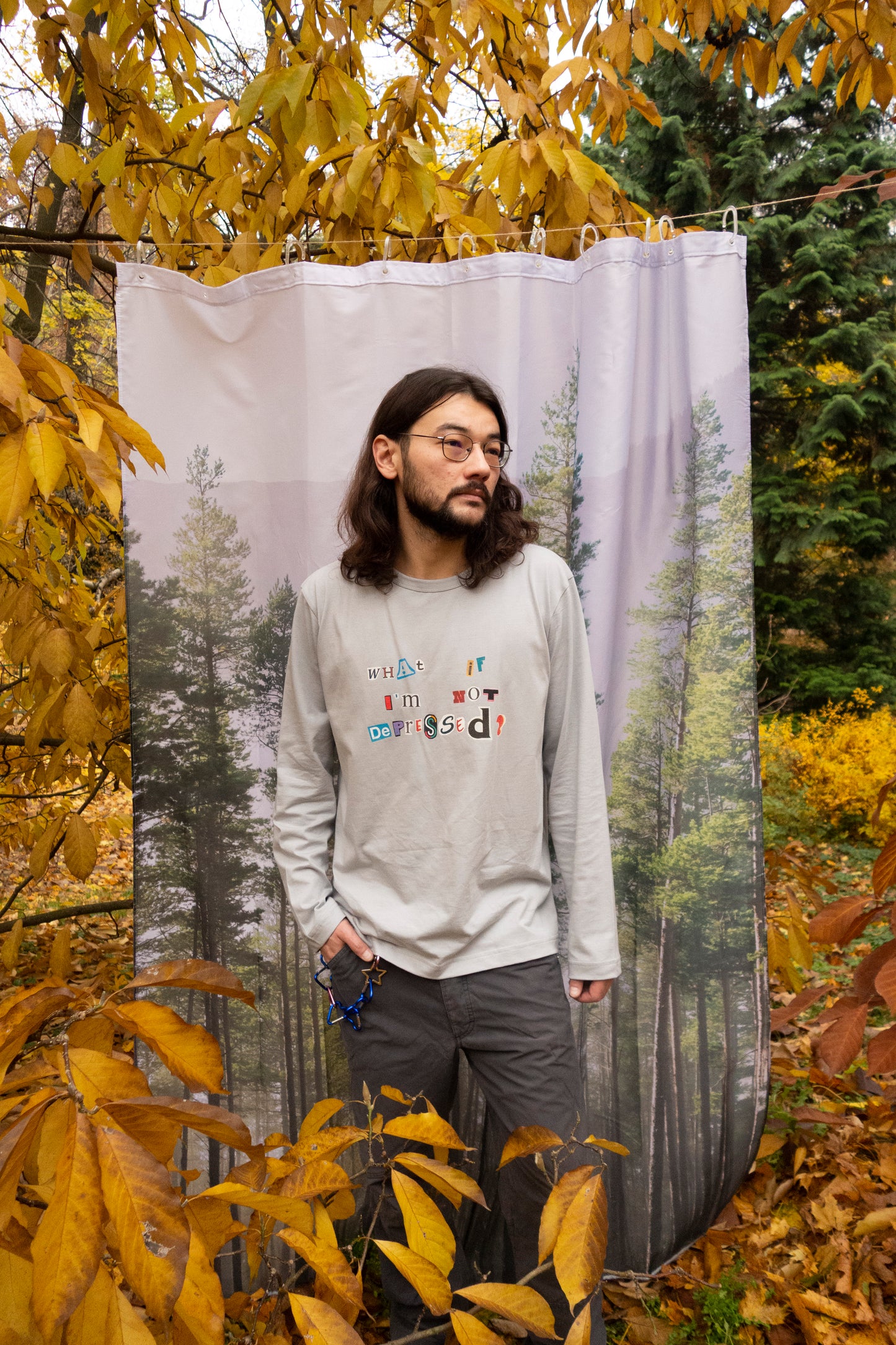 I hate Music x Scorpyoga 'not depressed' longsleeve