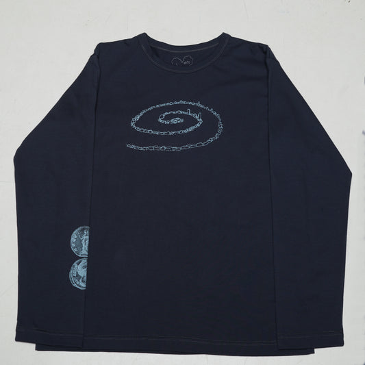 'Khortytsia' longsleeve in cold blue